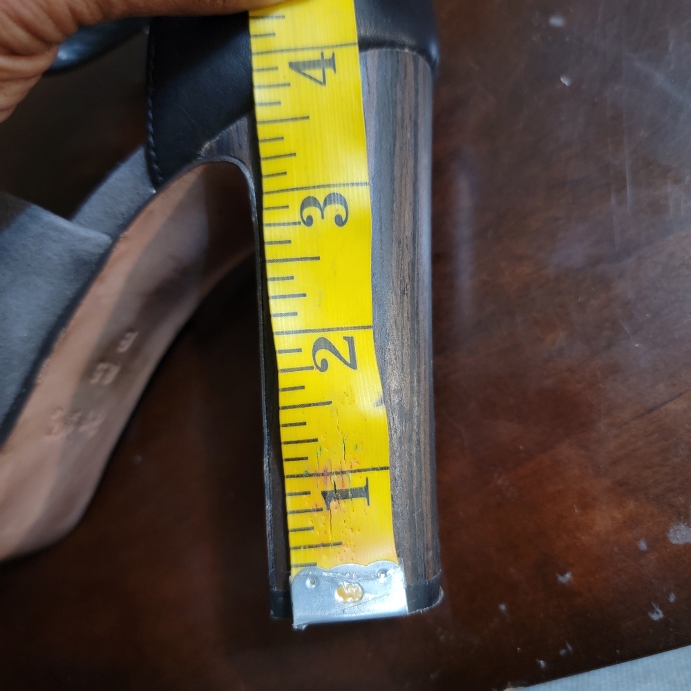 COACH LUCILLE SUEDE OPEN TOE BLOCK HEELS, SIZE 8.5 - Picture 9 of 9